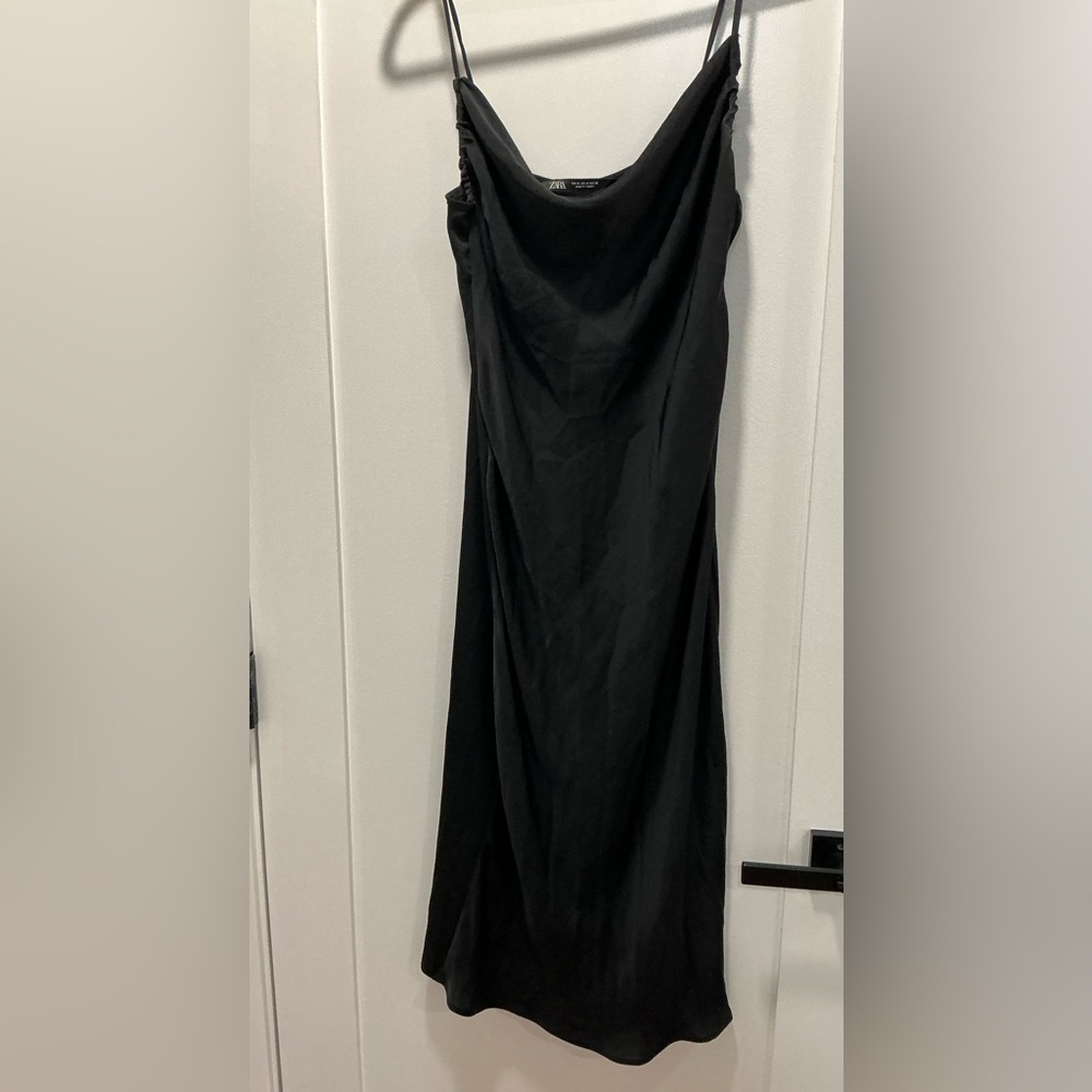 Zara Black Slip Dress